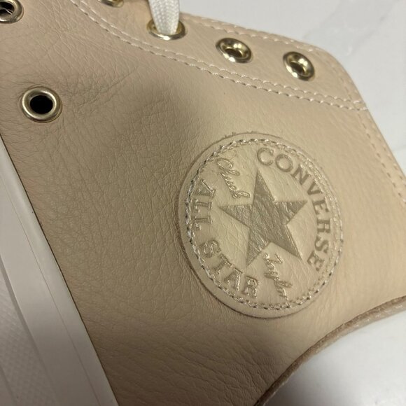NEW Converse All Star Chuck Taylors Women’s Shoes Light Gold Sz 6.5 Streetwear - Picture 8 of 11